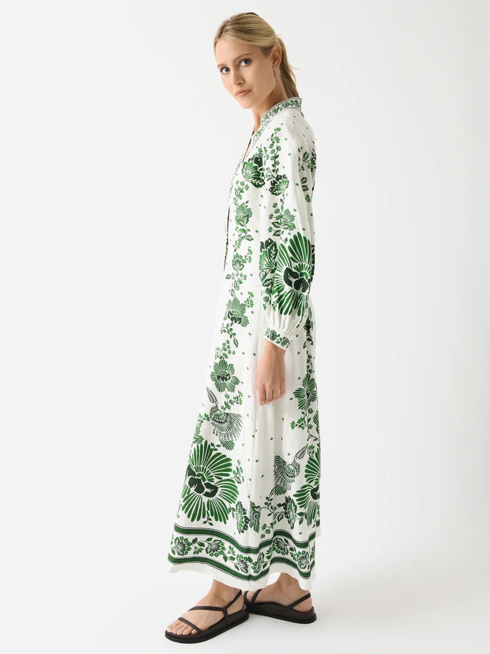 Farm Rio Forest soul off white maxi dress Medium - Picture 6 of 8